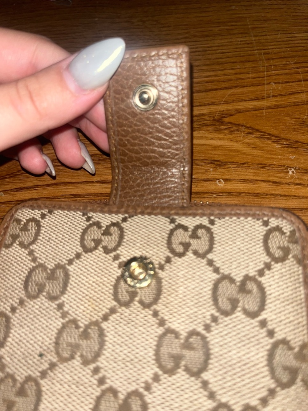 Vintage Gucci Original GG/Dollar Calf Mibcel - Mix Color Zip Wallet - Picture 2 of 6